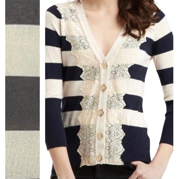 Anthropologie Pleione Striped Sweater - Picture 1 of 7